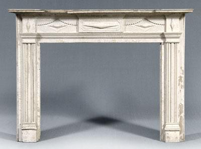 Appraisal: Spartanburg South Carolina mantle fine Federal mantle in painted yellow