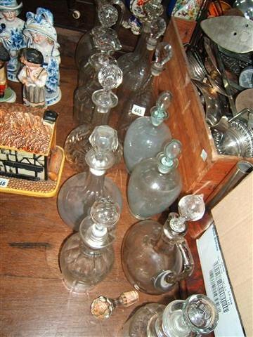 Appraisal: Thirteen various decanters