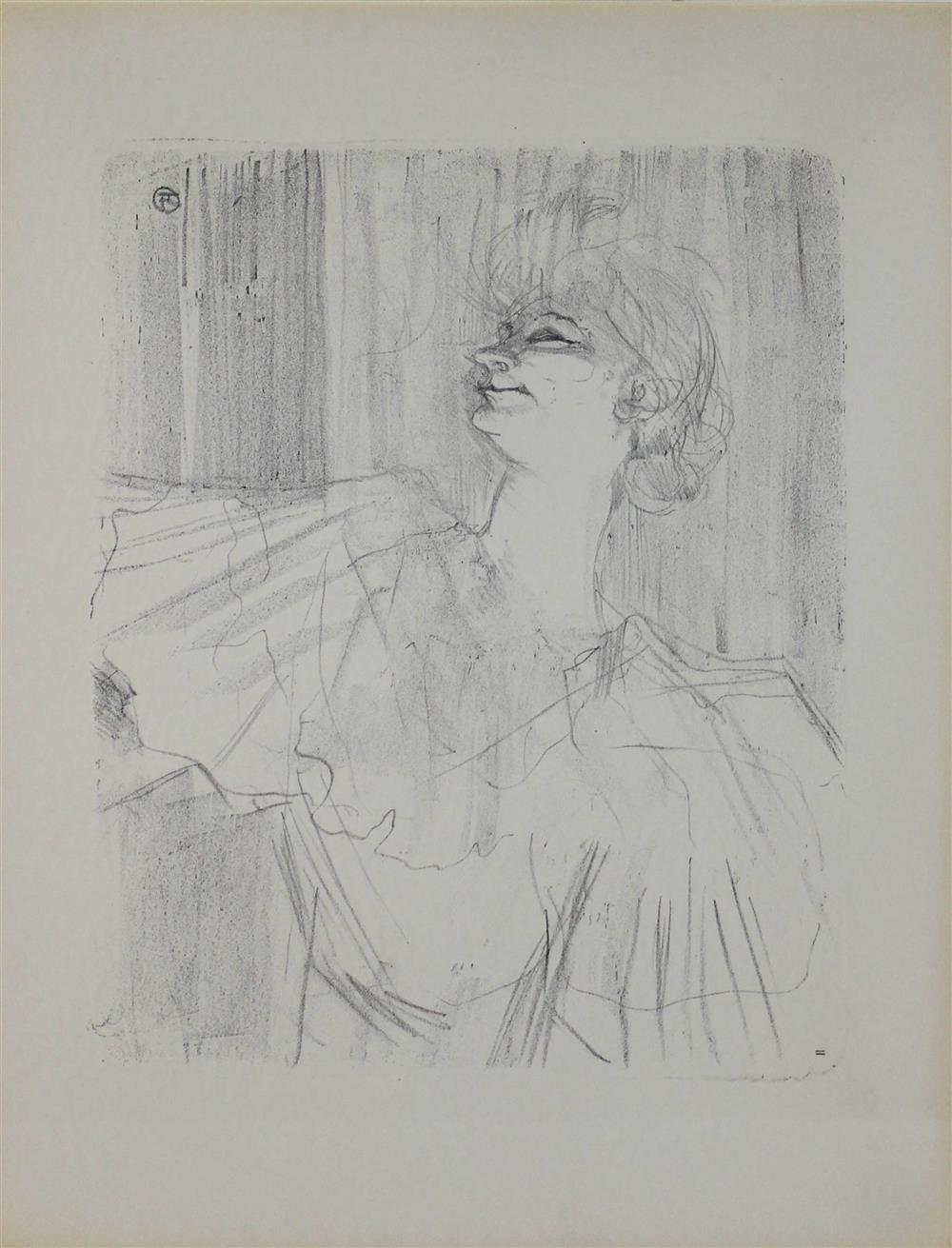 Appraisal: HENRI TOULOUSE LAUTREC FRENCH - YVETTE GUILBERT-MENILMONTANT DE BRUANT Lithograph