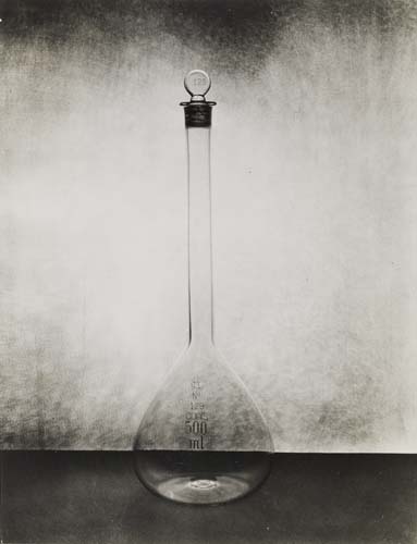 Appraisal: BERNHARD RUTH - Measuring Flask Silver print x inches x