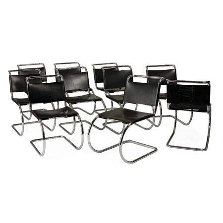 Appraisal: Manner of Mies van der Rohe Set of Ten Chairs