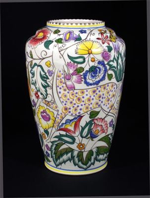 Appraisal: A Poole Pottery Persian Deer vase by Ruth Pavely shape