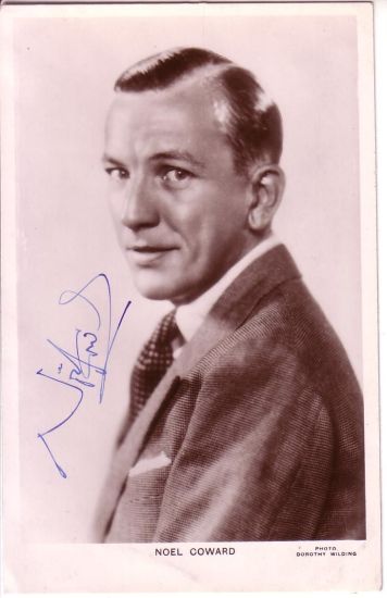 Appraisal: COWARD NO L Photograph Signed bust portrait image by Dorothy