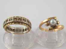 Appraisal: An carat yellow and white gold eternity ring together with