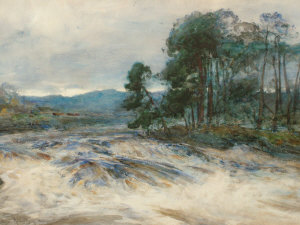 Appraisal: Frederick Stuart Richardson RI - - Highland river scene watercolour