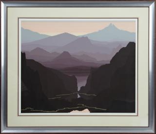 Appraisal: Jerry Schurr San Andreas Lake serigraph pencil numbered and titled