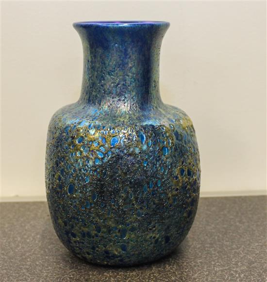 Appraisal: Sale Lot An Iridescent Glass Vase th century of squared