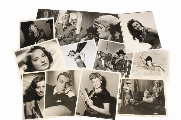 Appraisal: A massive group of black and white headshots and stills