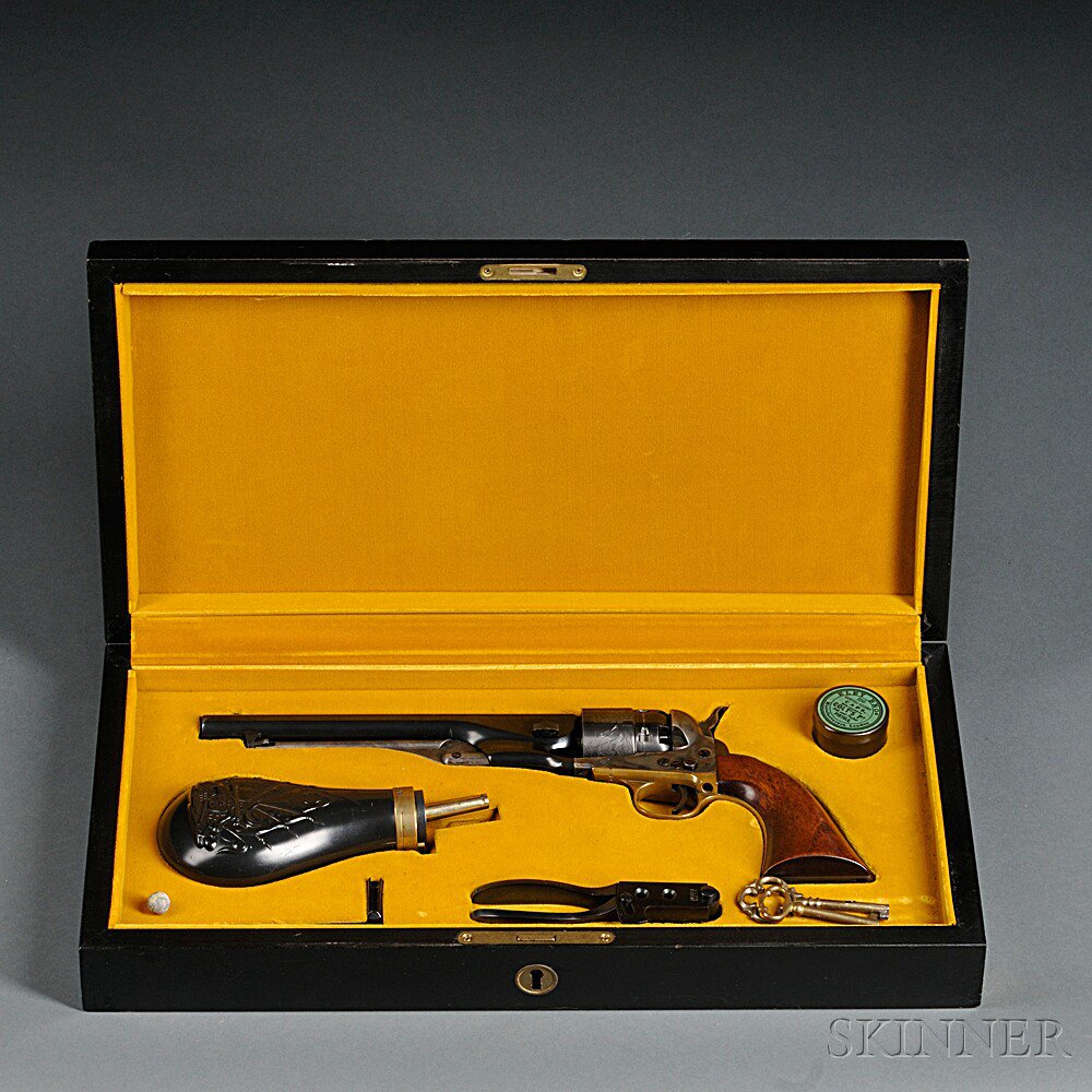 Appraisal: Cased Colt Reproduction Signature Series Model Army Revolver c late