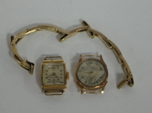 Appraisal: An k cased wristwatch the circular silvered dial signed Onsetta