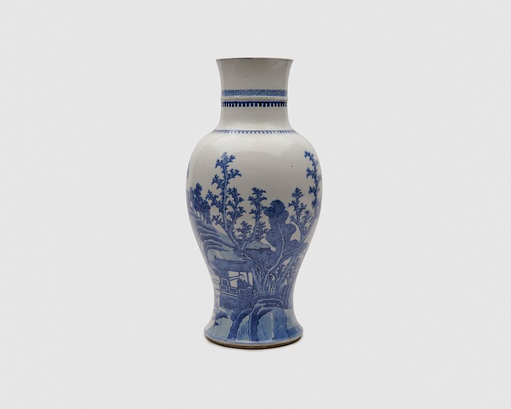 Appraisal: Chinese Blue and White Vase Chinese Blue and White Vase