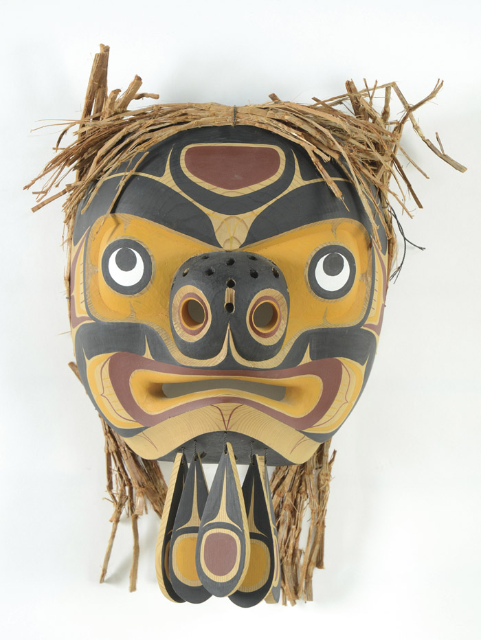 Appraisal: STEVE HUNT CEDAR BEE MASK Tlingit Kwagiulth Indian th century