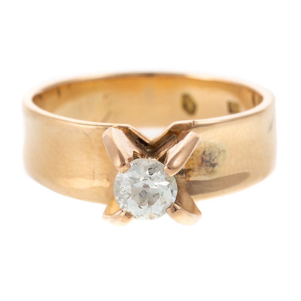 Appraisal: An Old European Cut Diamond Ring in K K yellow