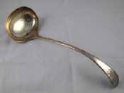 Appraisal: A silver Old English pattern soup ladle John Rodgers Sheffield