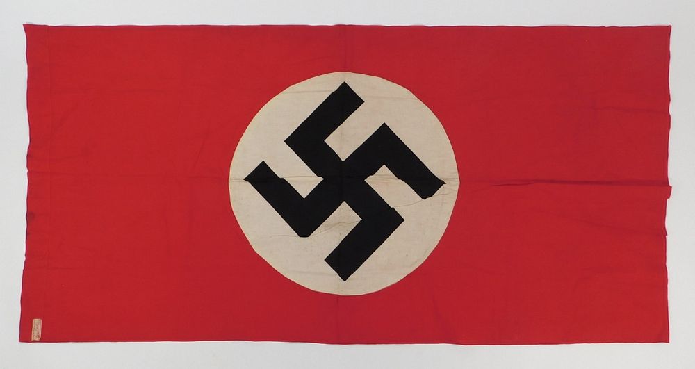 Appraisal: WWII German Flag Germany C s- s Red cotton flag