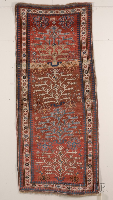 Appraisal: Tree Karabagh Long Rug South Caucasus dated ft x ft