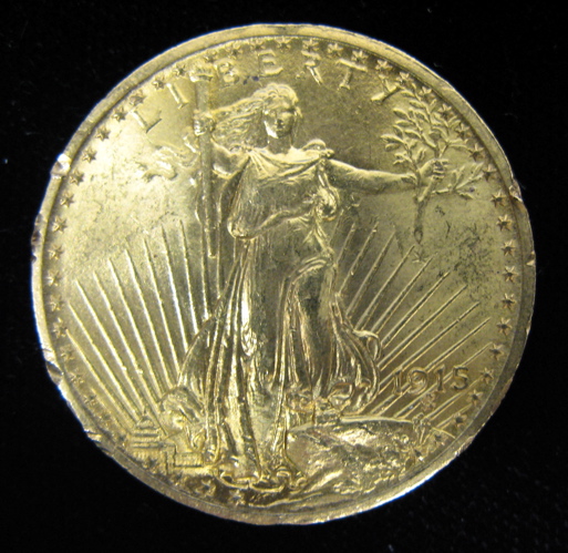 Appraisal: U S TWENTY DOLLAR GOLD COIN St Gaudens type -P