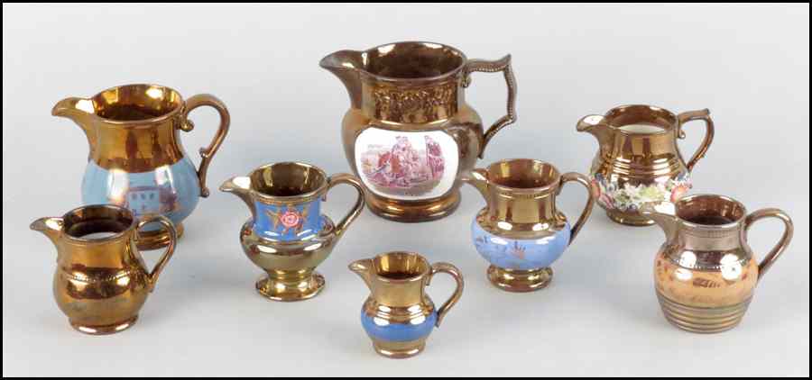 Appraisal: COLLECTION OF ENGLISH LUSTERWARE Tallest Height '' Condition No Specific