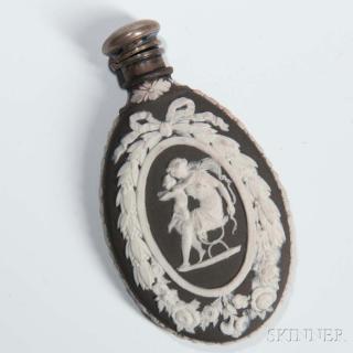 Appraisal: Wedgwood Black Jasper Dip Scent Bottle England early th century