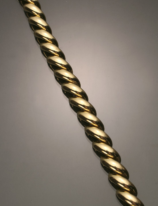 Appraisal: Italian -Karat Yellow-Gold Bracelet Tiffany Co Weight dwt Length -