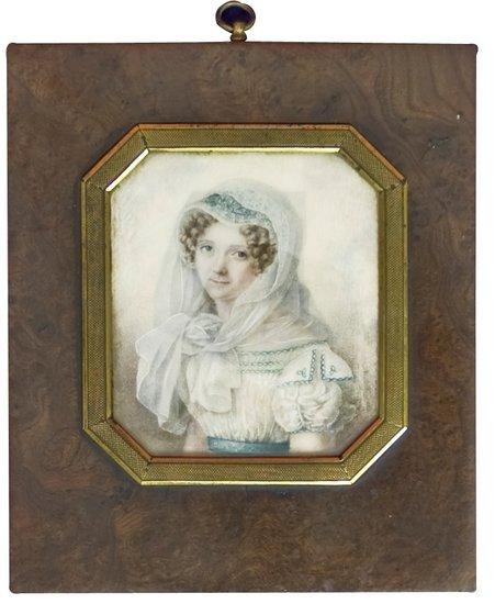 Appraisal: th Century stylePortrait of a Young Ladyhalf length wearing a