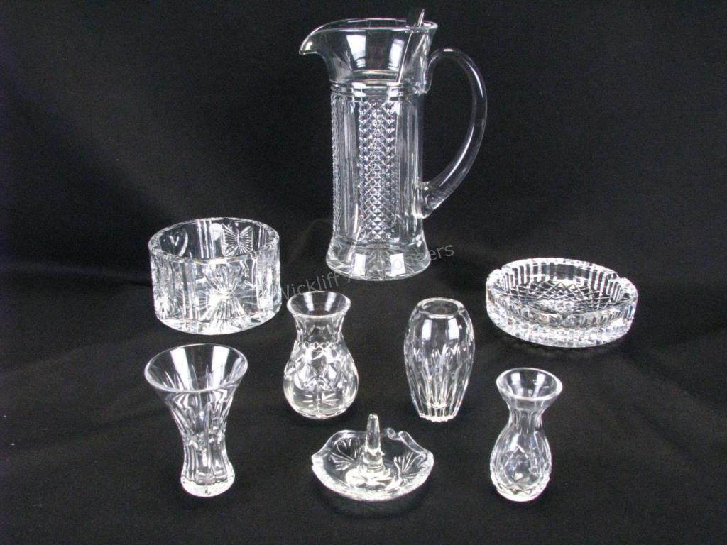 Appraisal: Group of Waterford Crystal eight pieces total including The Desmond