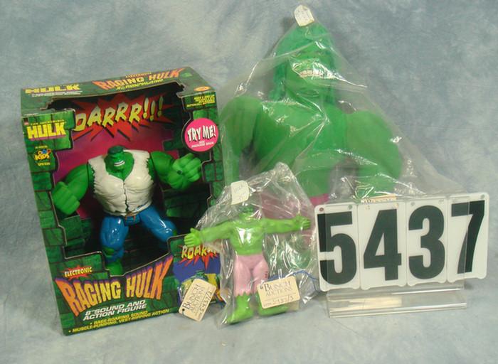 Appraisal: Hulk toy Lot 's marvel Bendy roaring toy MIB and