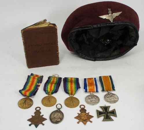 Appraisal: Large Collection of British World War Medals and German Iron