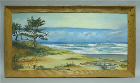 Appraisal: C JOHNSON SEASHORE Oil on canvas x in sight Framed