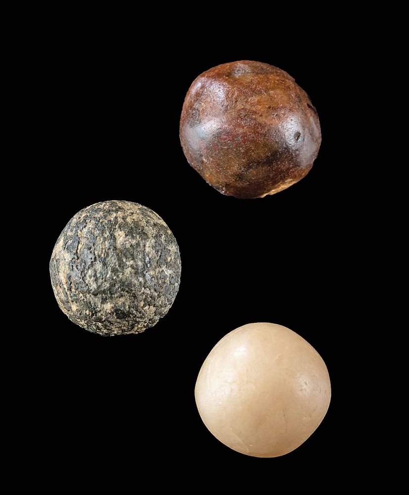 Appraisal: Neolithic North African Stone Spheres - Lot of Originally Listed