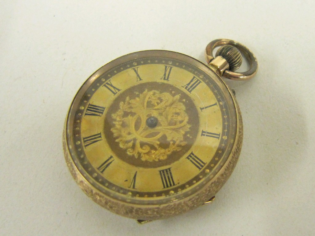 Appraisal: Fourteen carat gold cased fob watch