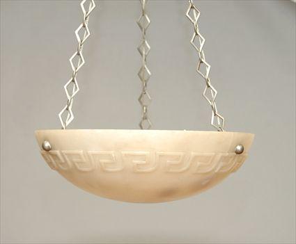 Appraisal: Alabaster Hanging Light Fixture