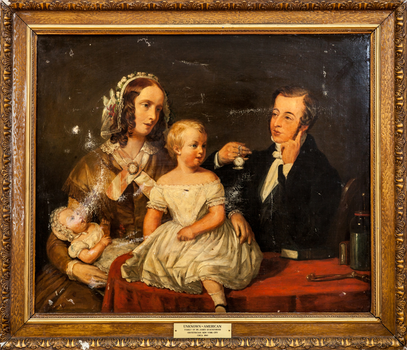 Appraisal: AMERICAN SCHOOL THE FAMILY OF DR JAMES QUACKENBOSS Oil on