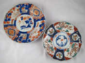 Appraisal: Two Japanese Imari pieces a plate cm diameter and an