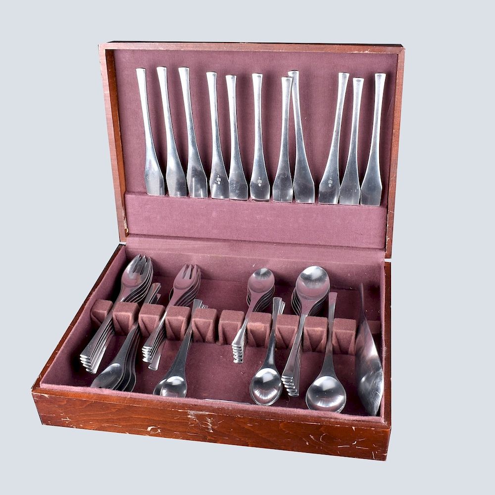 Appraisal: Dansk Odin Flatware Partial set of Dansk Odin Stainless Flatware