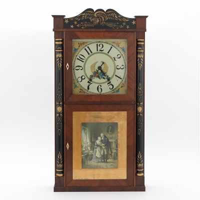 Appraisal: A Seth Thomas Day Wooden Works Shelf Clock ca 's