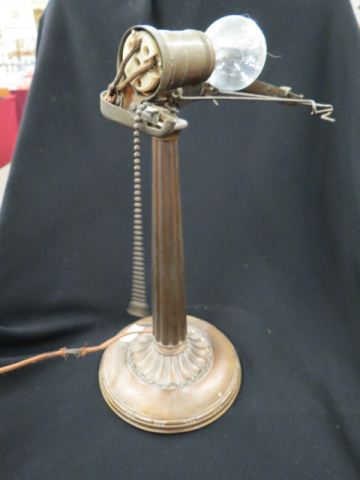 Appraisal: Emeraldlite Desk Lamp Base bronzed lacks shade