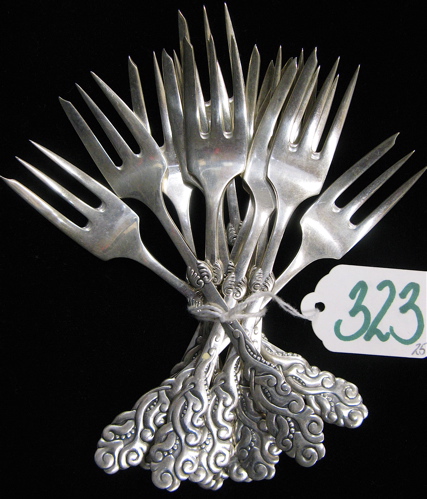 Appraisal: COLLECTION OF TWENTY-FIVE PIECES OF STERLING FLATWARE hallmarked Twelve are