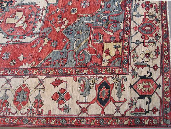 Appraisal: A pair of contemporary Persian carpets size approximately ft in