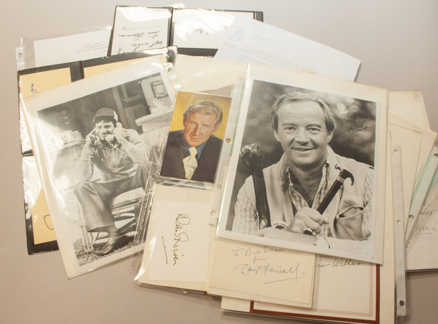 Appraisal: Autographs Group of Show Business personalities including two checks signed