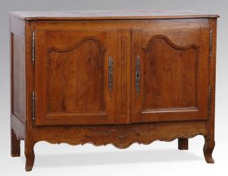 Appraisal: th c French carved walnut buffet Mid th century French