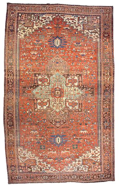 Appraisal: A Serapi carpet Northwest Persia late th century size approximately