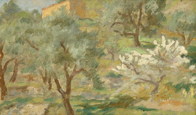 Appraisal: Rupert Bunny - Hillside in Provence oil on board certificate