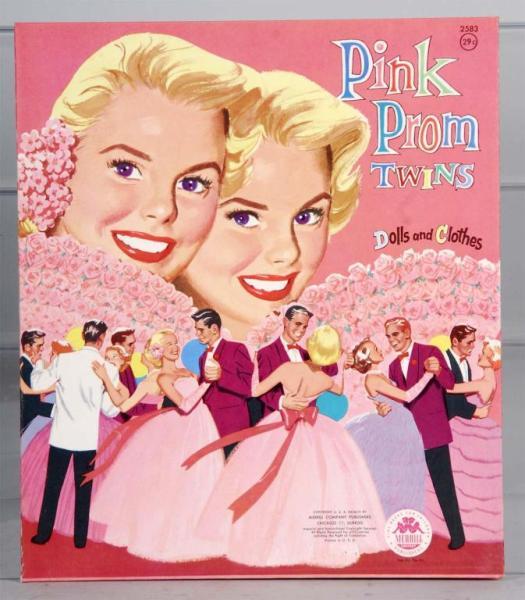 Appraisal: Merrill Pink Prom Twins Paper Dolls Set Description Uncut Merrill