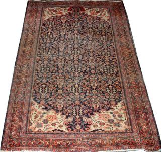 Appraisal: IRANIAN MEGHAN HAND WOVEN WOOL RUG W ' '' L