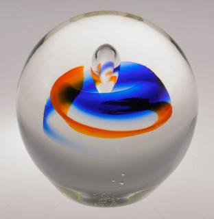 Appraisal: University of Virginia Edition Glass Paperweight Art glass paperweight with