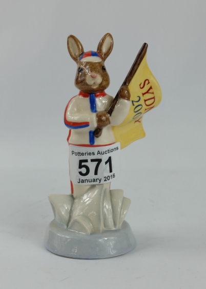 Appraisal: Royal Doulton Bunnykins Figure England Athlete DB limited edition for