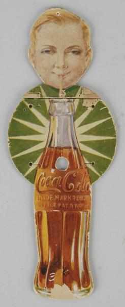 Appraisal: Unusual Cardboard Coca-Cola Cutout Description Circa s Distributed by the