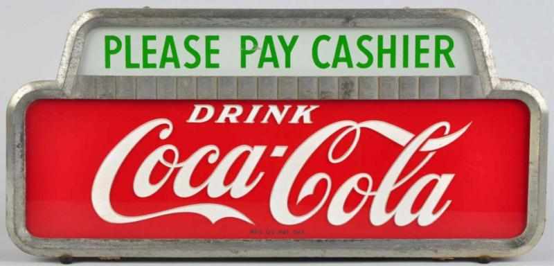 Appraisal: Coca-Cola Lighted Counter Sign s Only minor color interruption at