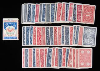 Appraisal: USPC Bicycle Playing Cards With Different Backs Cincinnati various dates